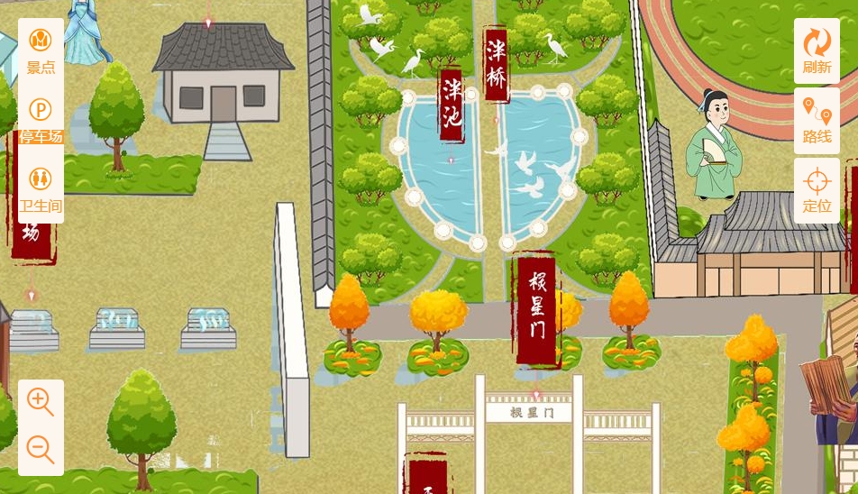 辉县手绘地图景区语音讲解导览系统：智慧景区建设的基石